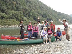 飛び豆2008in北山川ゲストクルーのみんな